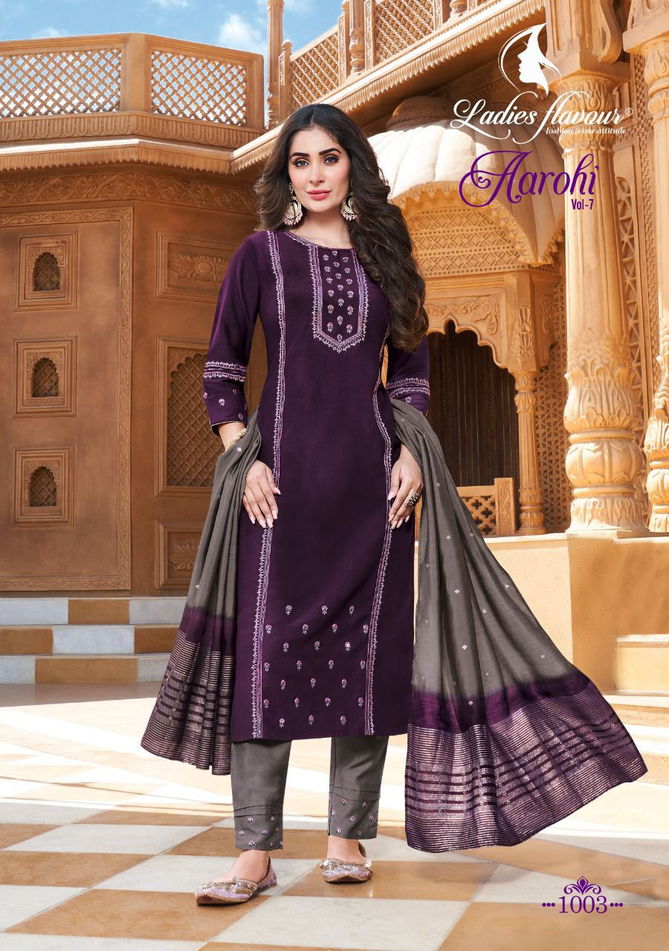 Ladies Flavour Aarohi Vol 7 Wholesale Readymade Suits Catalog